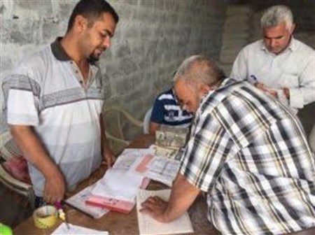 التجارة متابعة الية العمل في مراكز القطع لوكلاء الطحين في بغداد